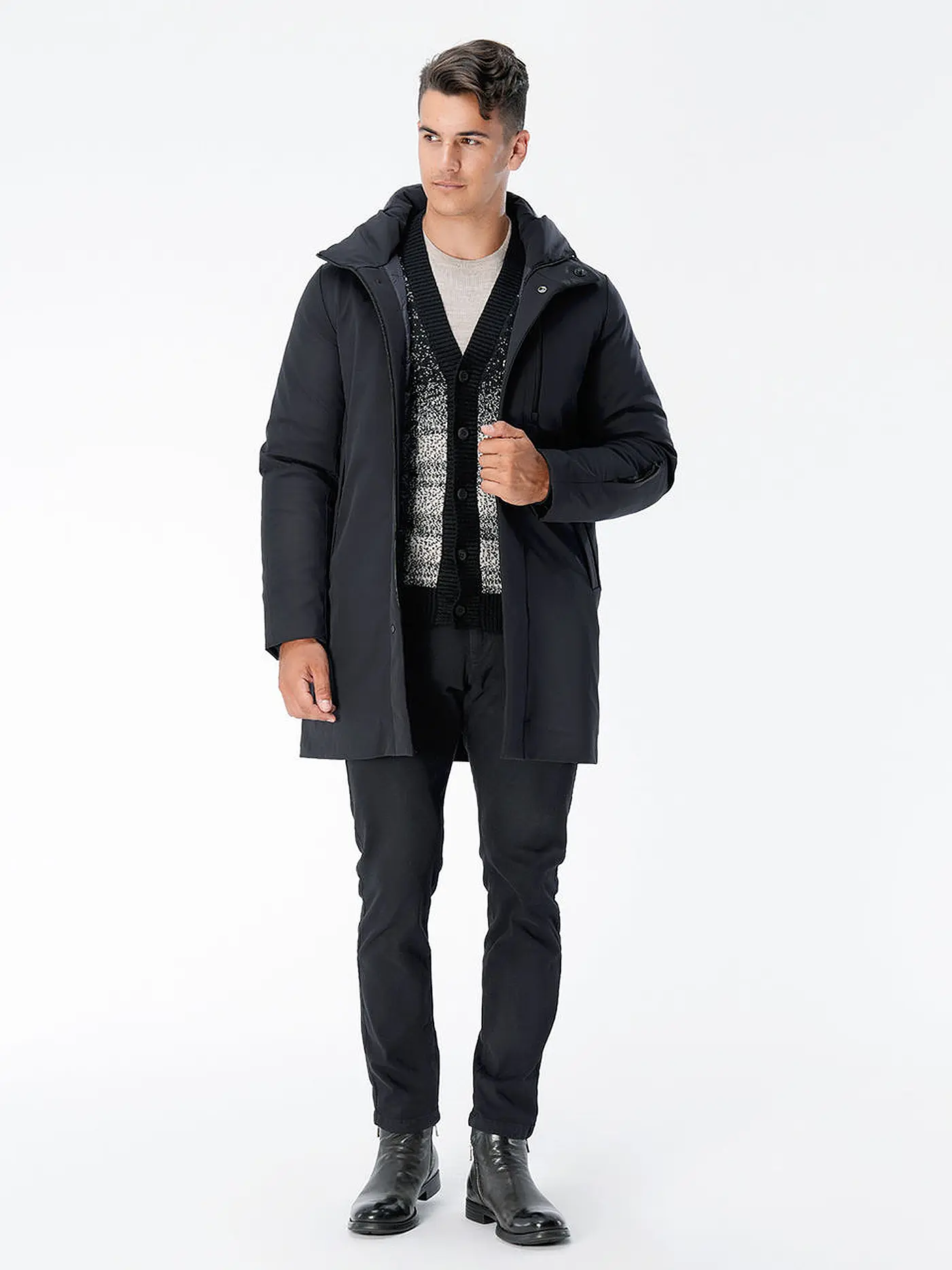DUNO | Parka CAPALBIO | schwarz